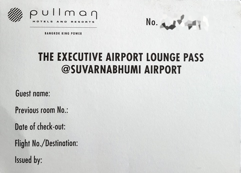 BKK Pullman Lounge Card